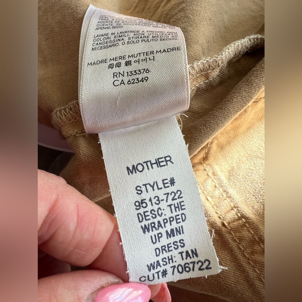 MOTHER The Wrapped Up Mini
Dress In Tan🔥 - Picture 10 of 17